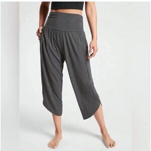 Athleta Flow With It Dark Gray Jogger Harem Pants Womens sz M Loungewear